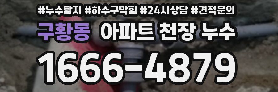 구황동 아파트 천장 누수
