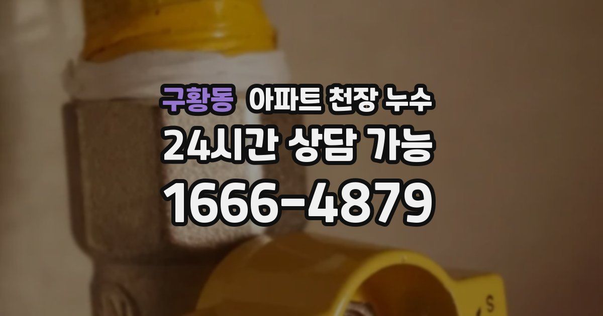 구황동 아파트 천장 누수