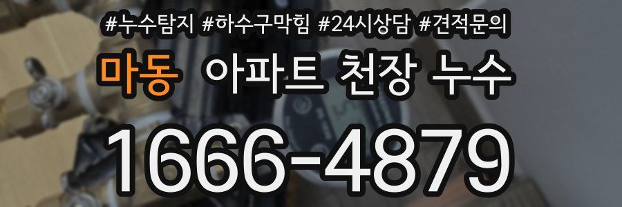 마동 아파트 천장 누수