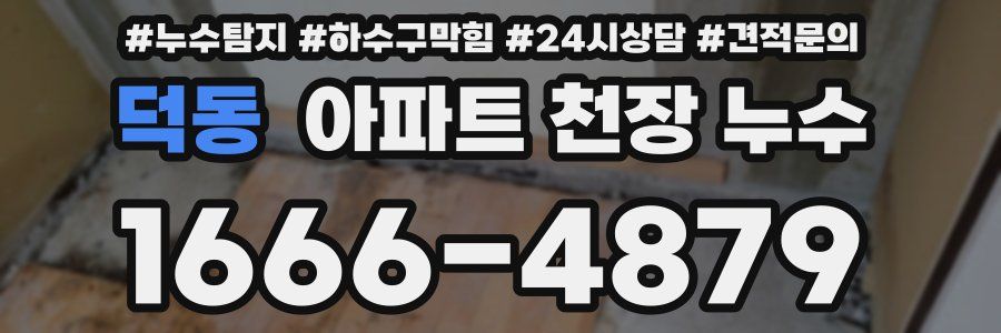 덕동 아파트 천장 누수
