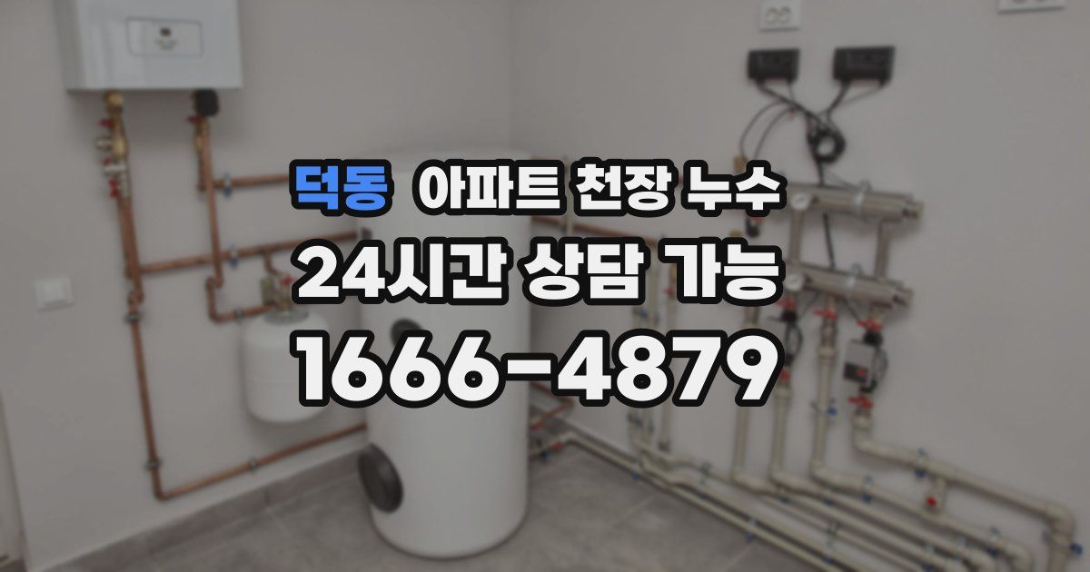 덕동 아파트 천장 누수