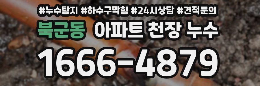 북군동 아파트 천장 누수