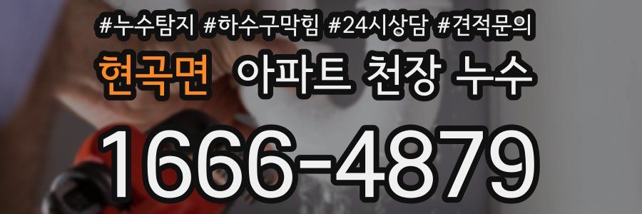 현곡면 아파트 천장 누수