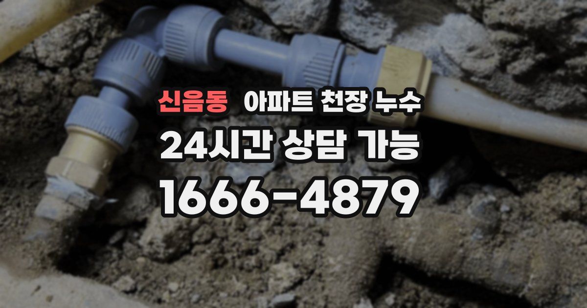 신음동 아파트 천장 누수