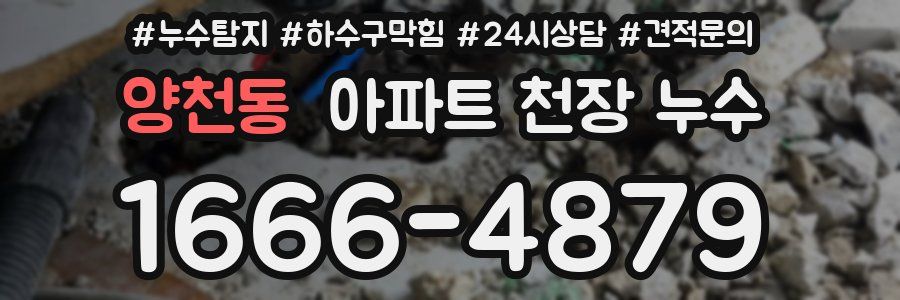 양천동 아파트 천장 누수