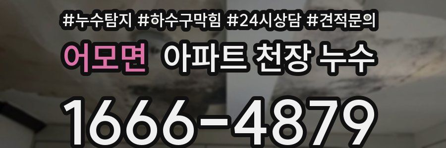 어모면 아파트 천장 누수