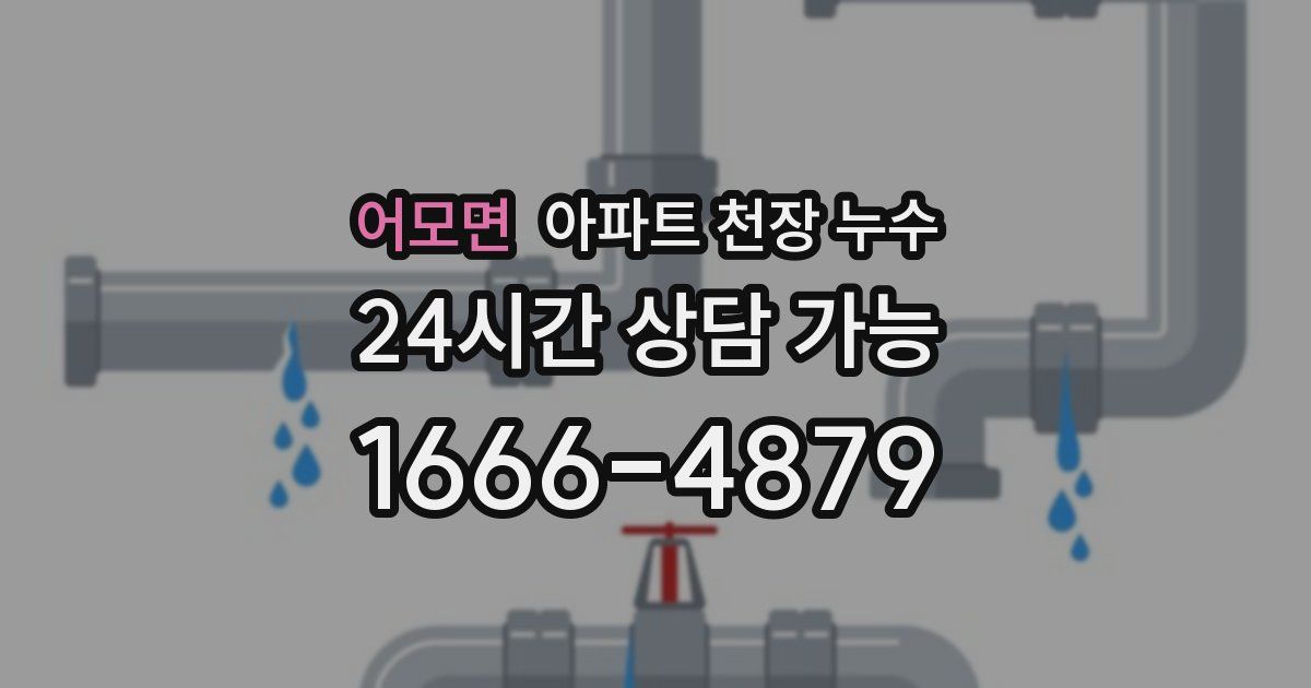 어모면 아파트 천장 누수