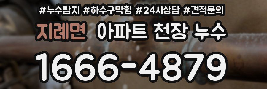 지례면 아파트 천장 누수