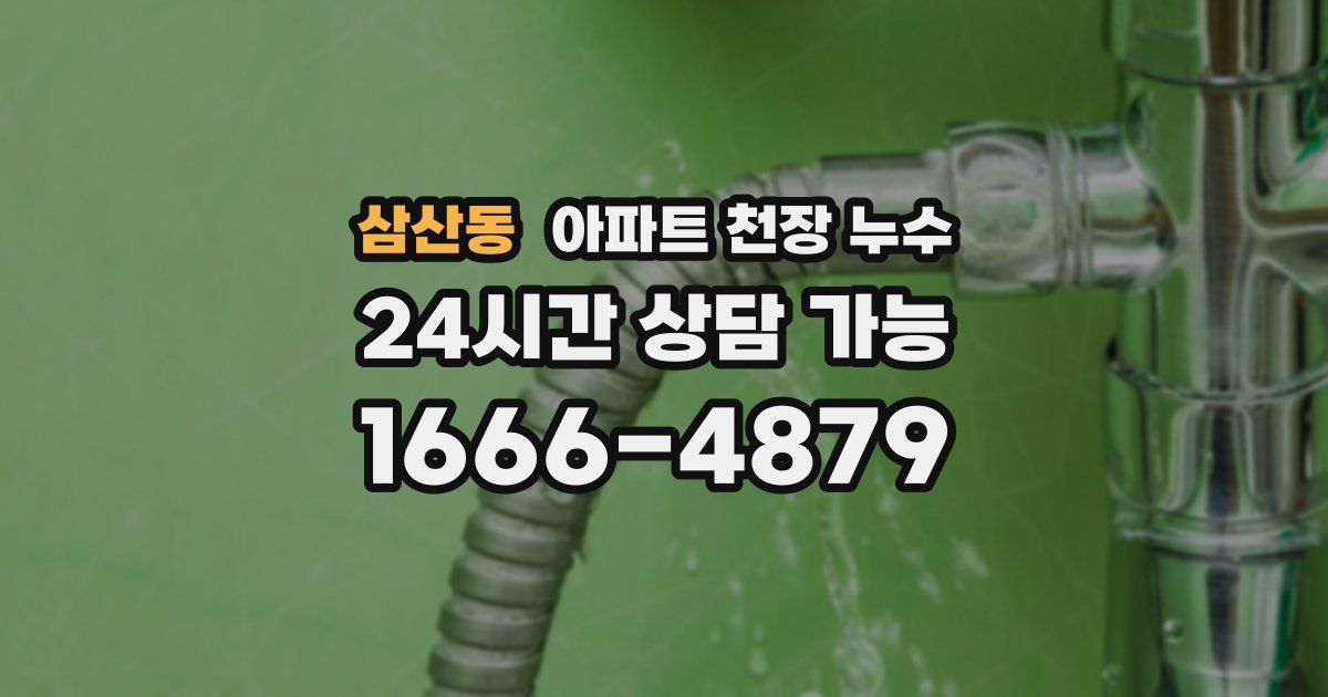 삼산동 아파트 천장 누수