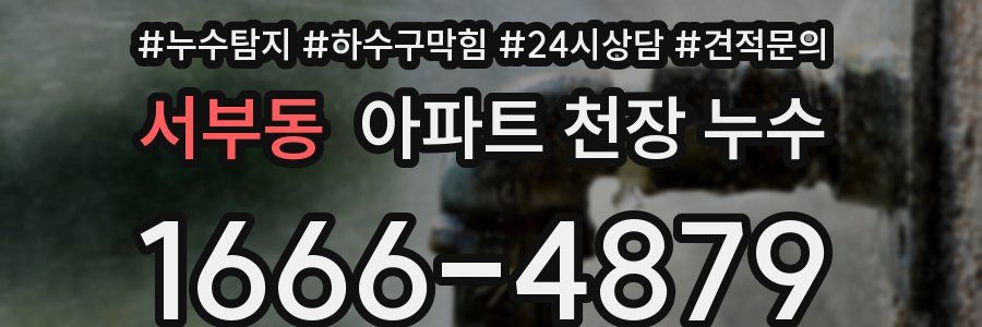 서부동 아파트 천장 누수