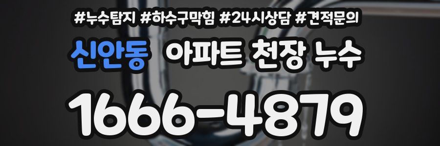 신안동 아파트 천장 누수