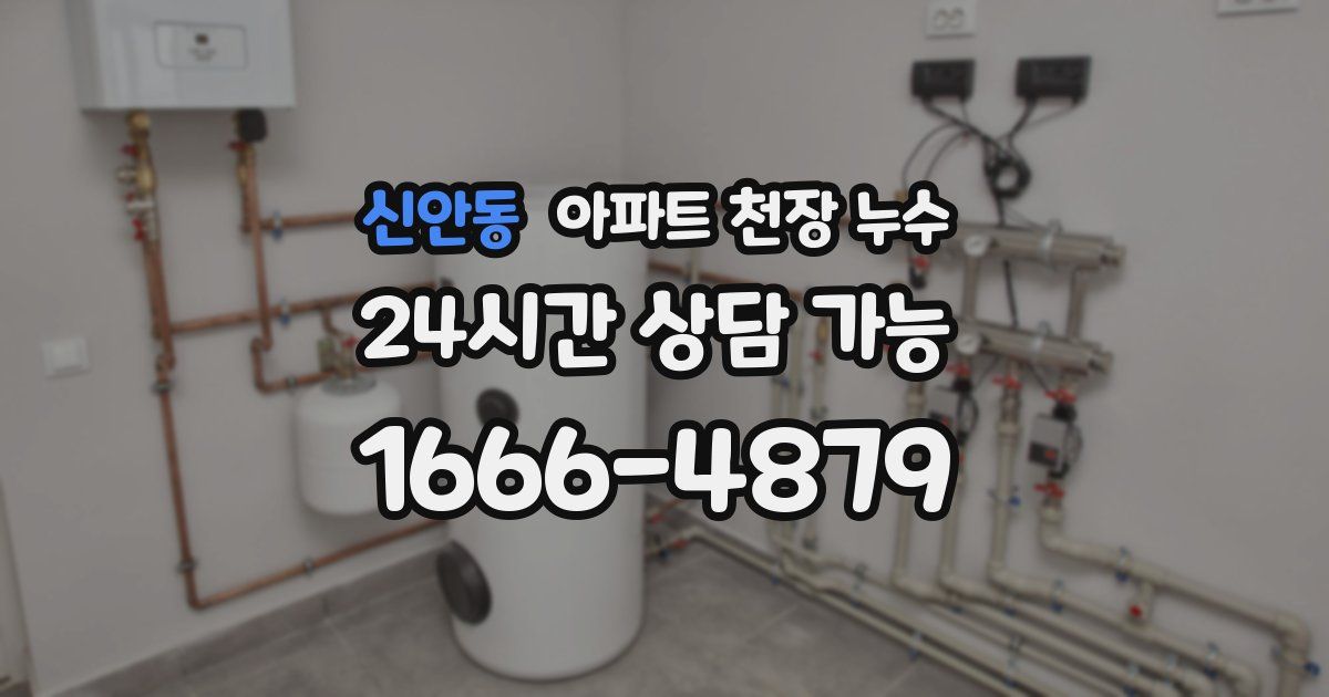 신안동 아파트 천장 누수