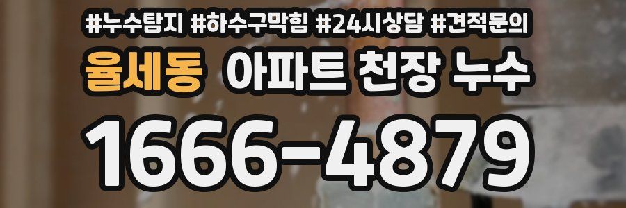 율세동 아파트 천장 누수