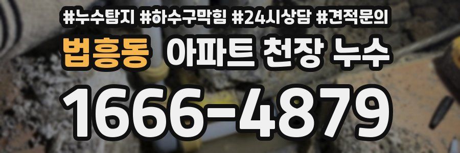 법흥동 아파트 천장 누수