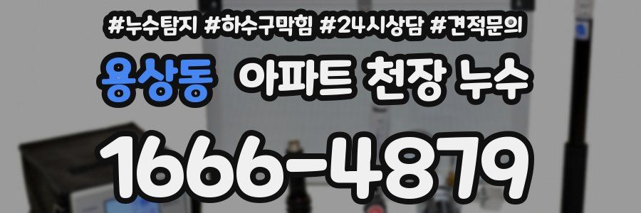 용상동 아파트 천장 누수