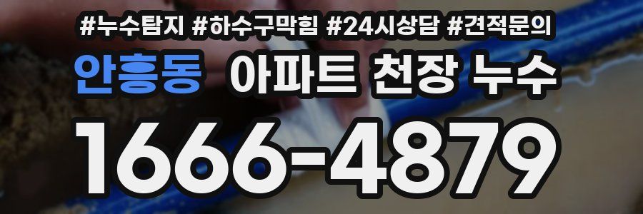 안흥동 아파트 천장 누수
