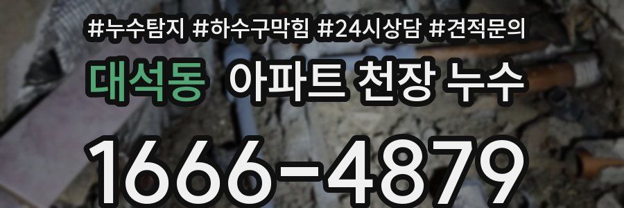 대석동 아파트 천장 누수