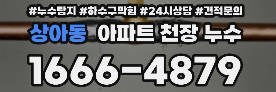 상아동 아파트 천장 누수