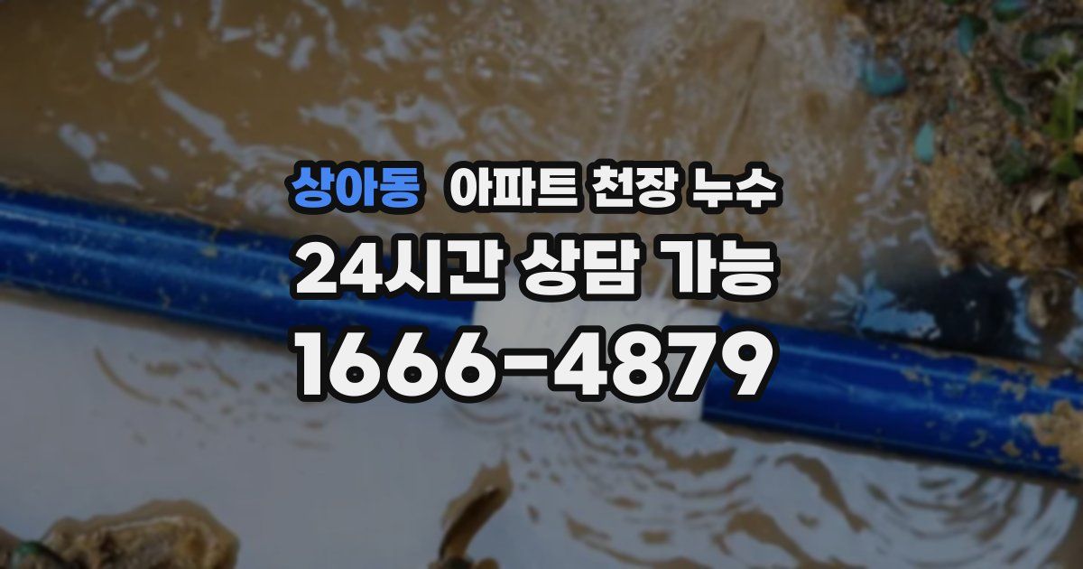 상아동 아파트 천장 누수