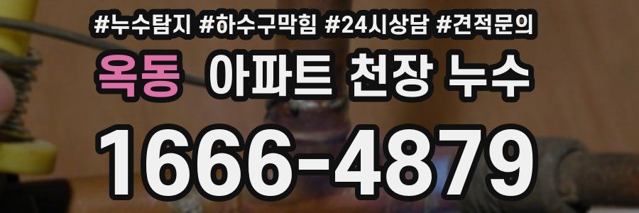 옥동 아파트 천장 누수