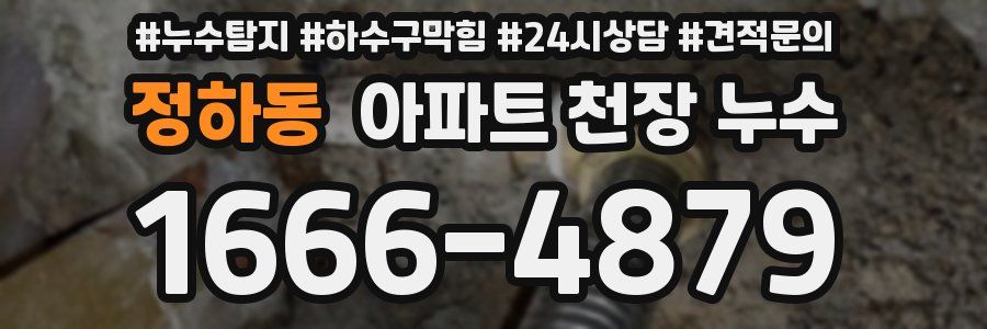 정하동 아파트 천장 누수