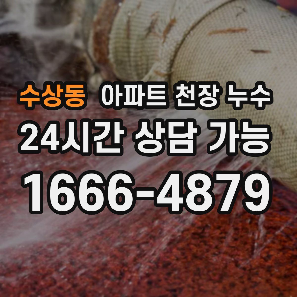 수상동 아파트 천장 누수