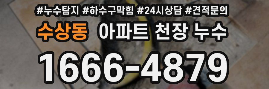 수상동 아파트 천장 누수