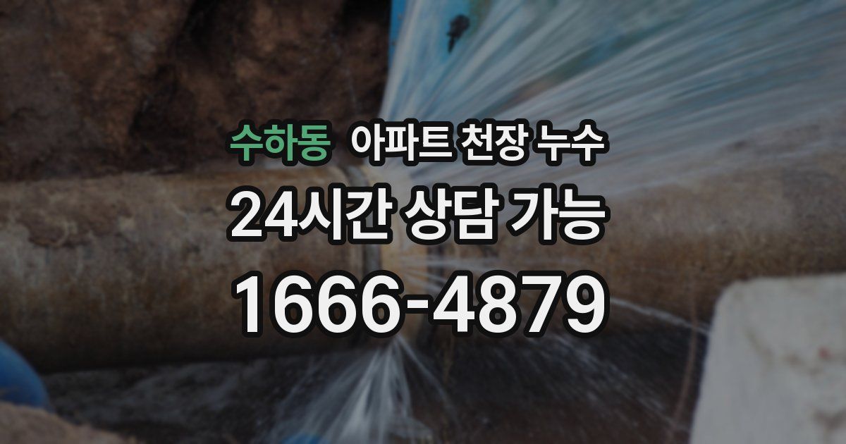 수하동 아파트 천장 누수