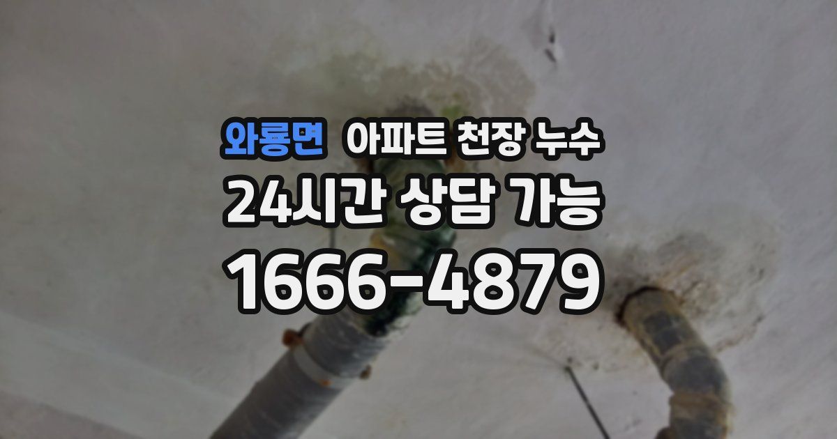 와룡면 아파트 천장 누수