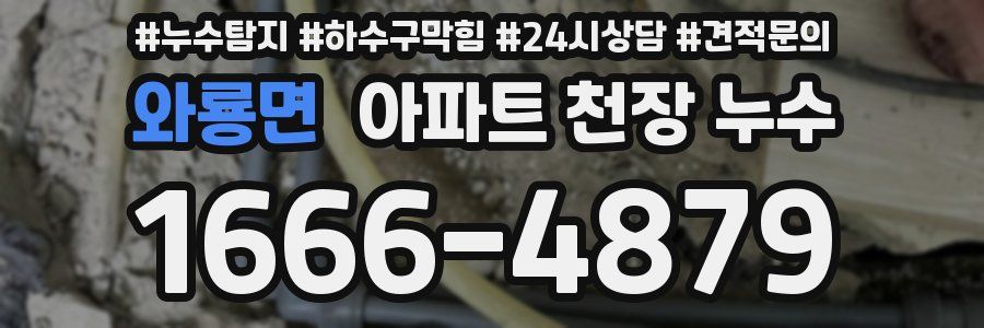 와룡면 아파트 천장 누수