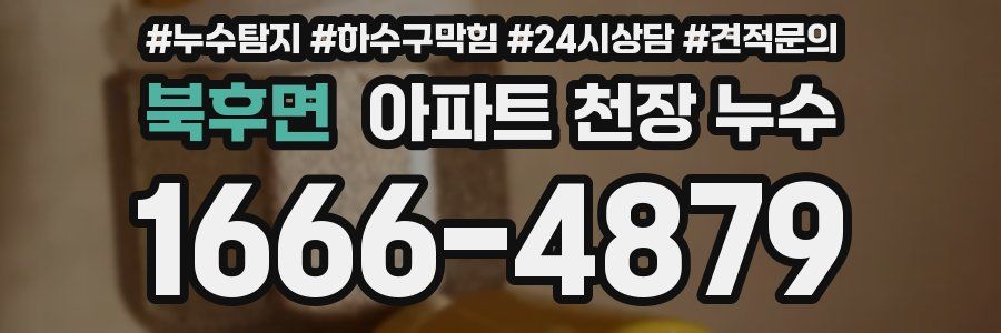 북후면 아파트 천장 누수
