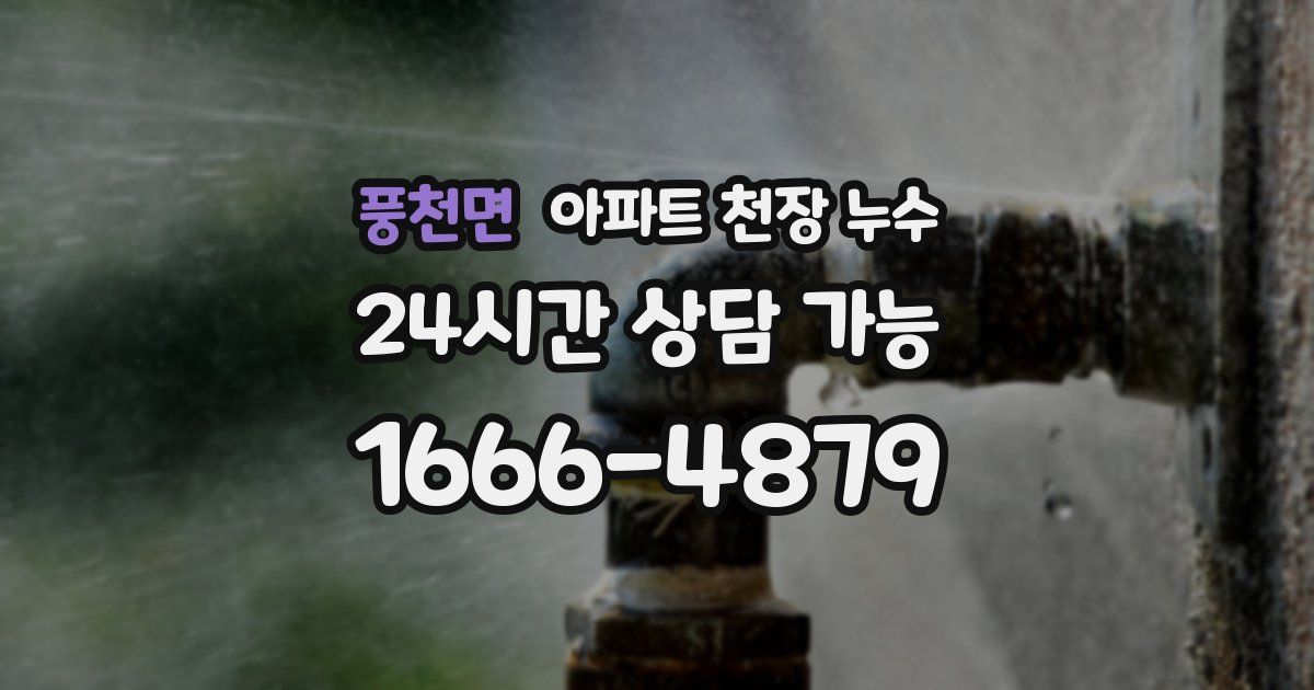 풍천면 아파트 천장 누수