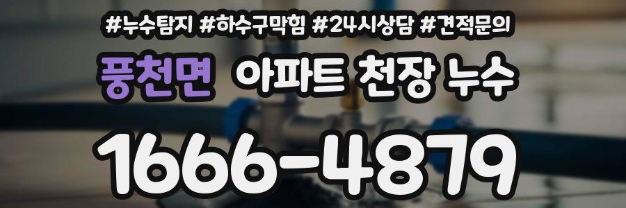 풍천면 아파트 천장 누수