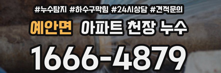 예안면 아파트 천장 누수