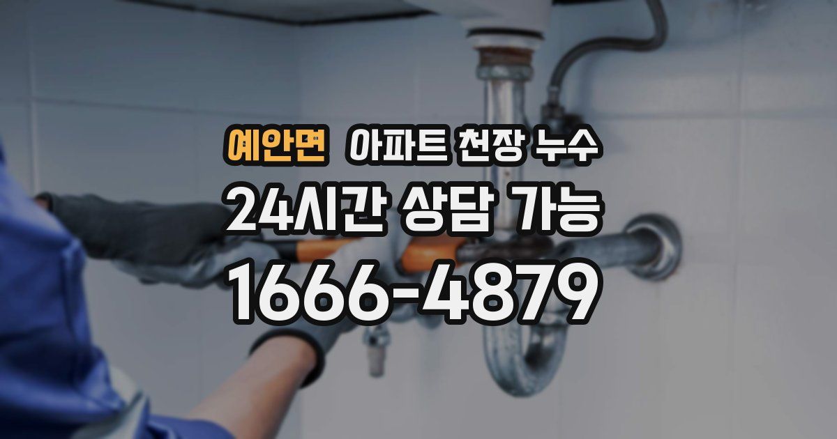 예안면 아파트 천장 누수