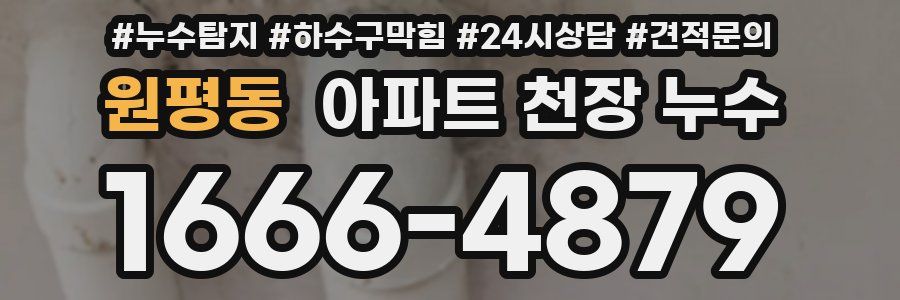 원평동 아파트 천장 누수