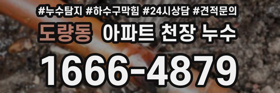 도량동 아파트 천장 누수