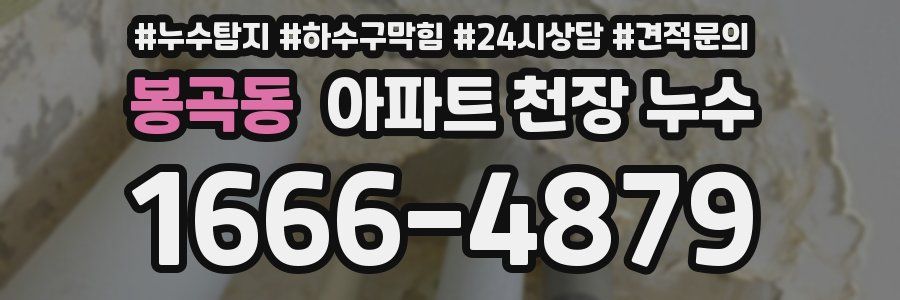 봉곡동 아파트 천장 누수