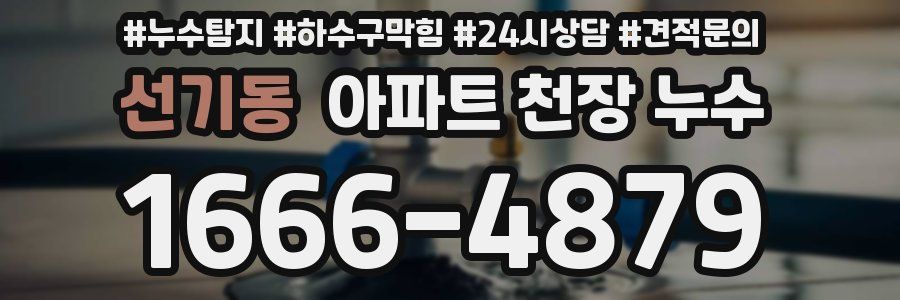 선기동 아파트 천장 누수