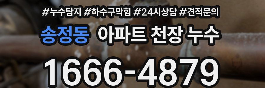 송정동 아파트 천장 누수