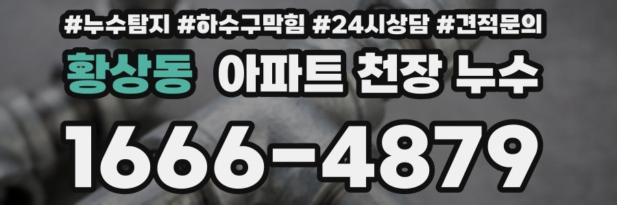 황상동 아파트 천장 누수