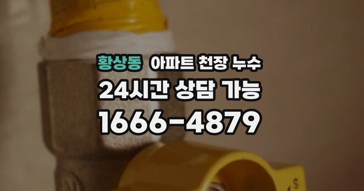 황상동 아파트 천장 누수