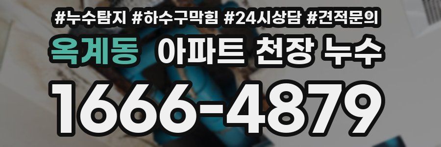 옥계동 아파트 천장 누수