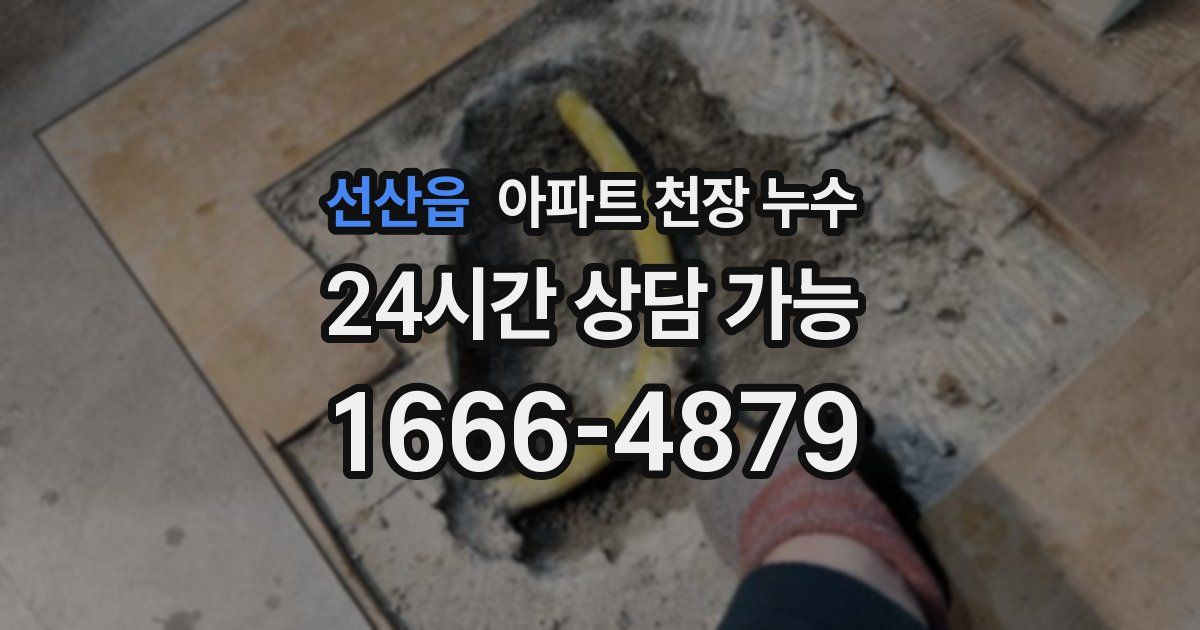 선산읍 아파트 천장 누수