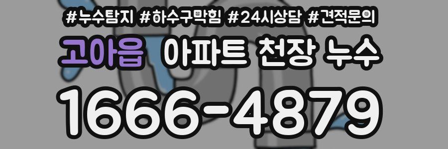 고아읍 아파트 천장 누수