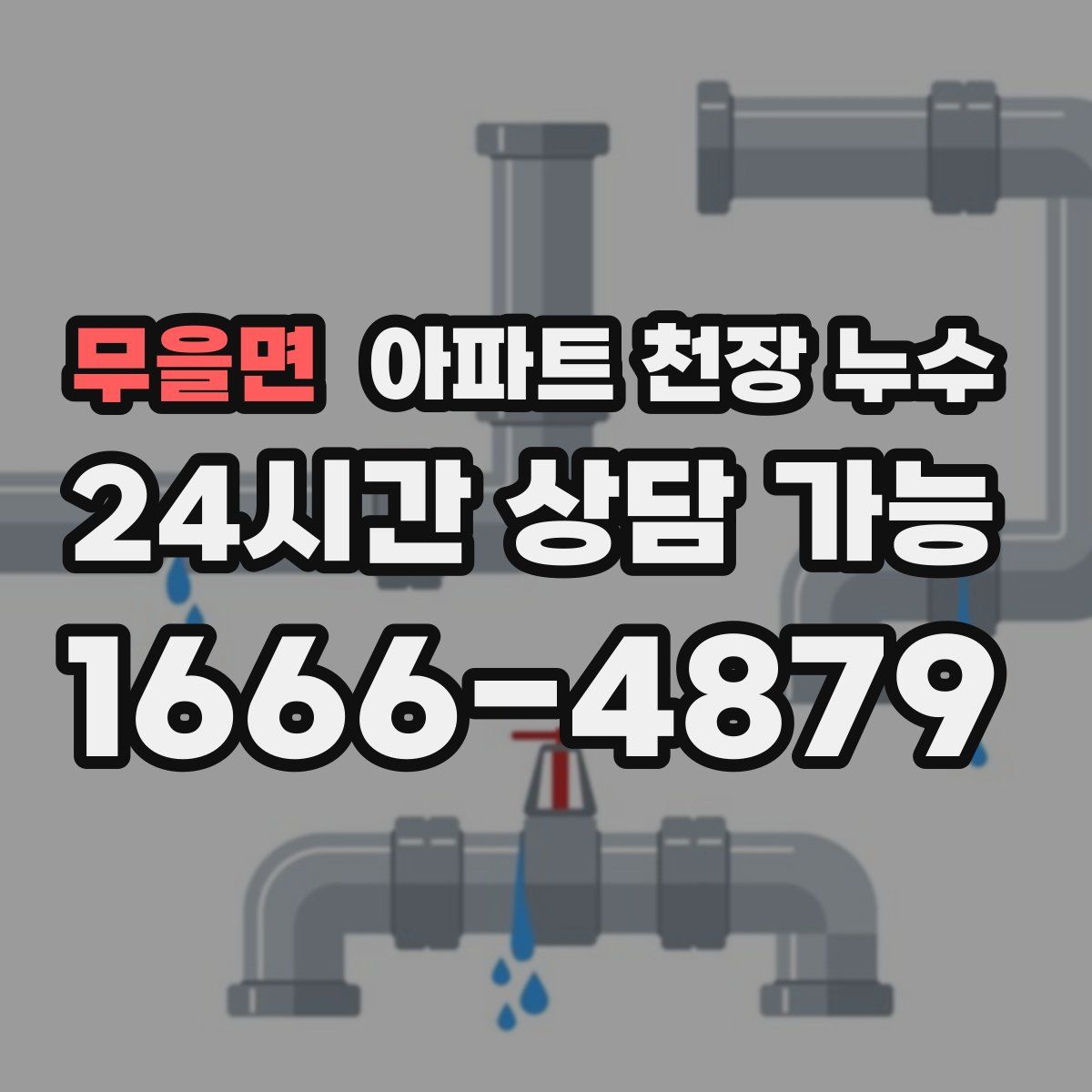 무을면 아파트 천장 누수