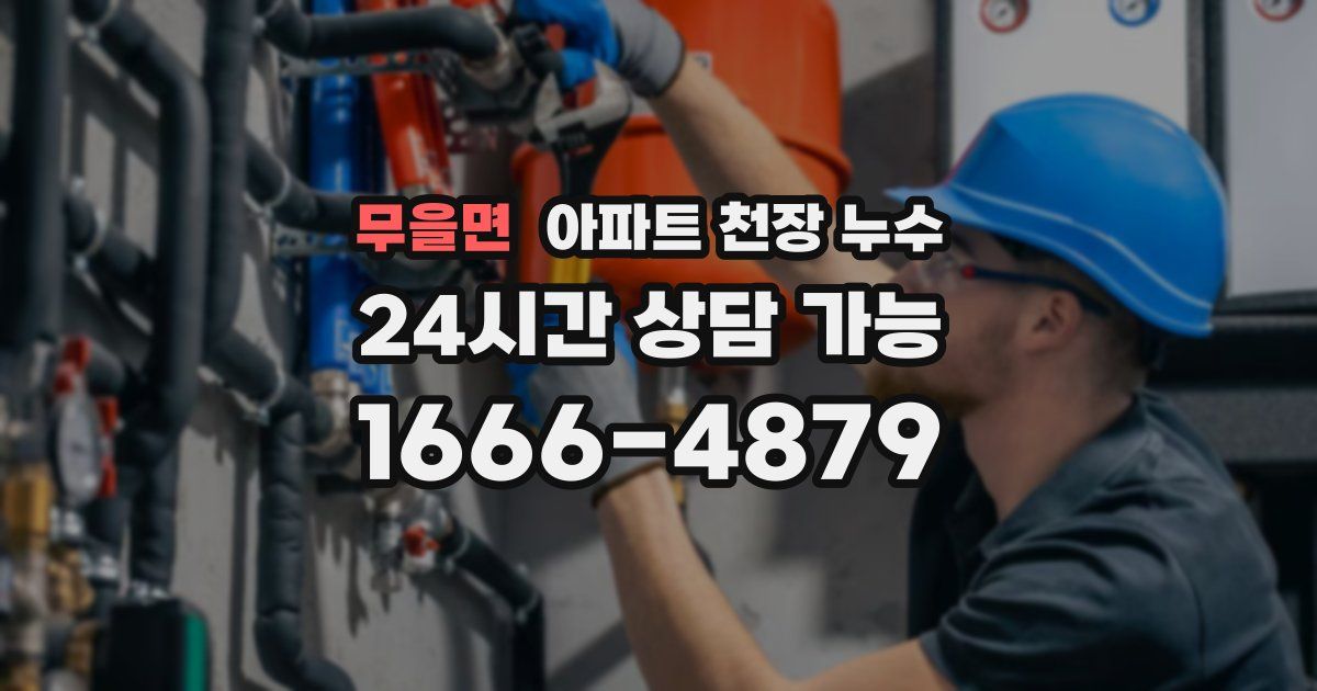무을면 아파트 천장 누수