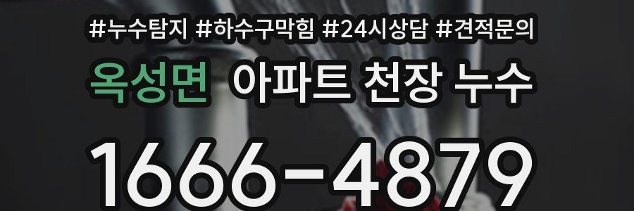 옥성면 아파트 천장 누수