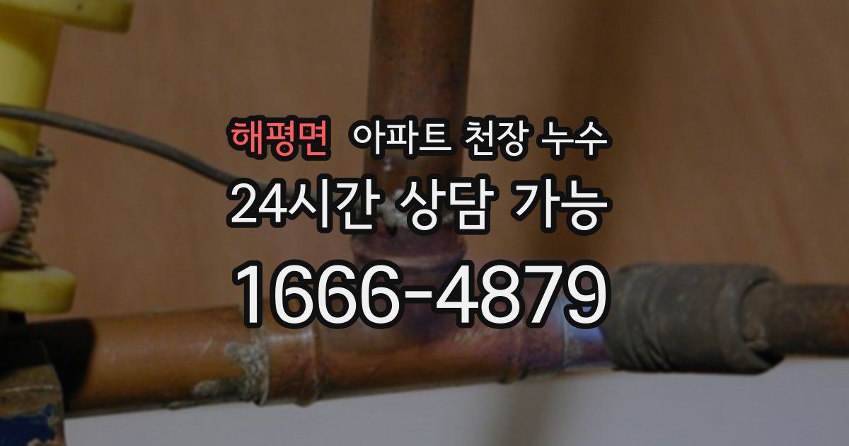 해평면 아파트 천장 누수