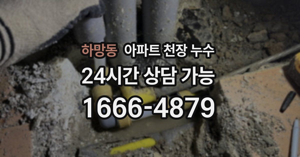 하망동 아파트 천장 누수